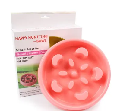 Anti-choke Bowl Plastic Dog Healthy Feeder