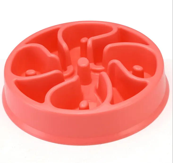 Anti-choke Bowl Plastic Dog Healthy Feeder