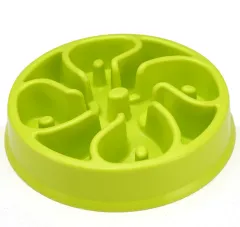 Anti-choke Bowl Plastic Dog Bowl Healthy Feeder - Green - View 1