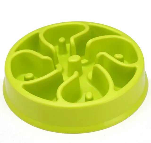 Anti choke Bowl Plastic Dog Bowl Healthy Feeder Green - Shop at LoveMi