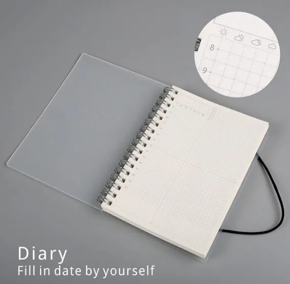Plastic Cover Bound Spiral Coil Notebook – image 3