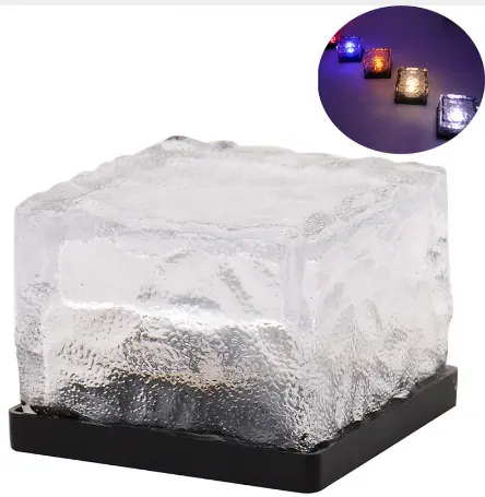 Waterproof Solar Power LED Ground Crystal Glass