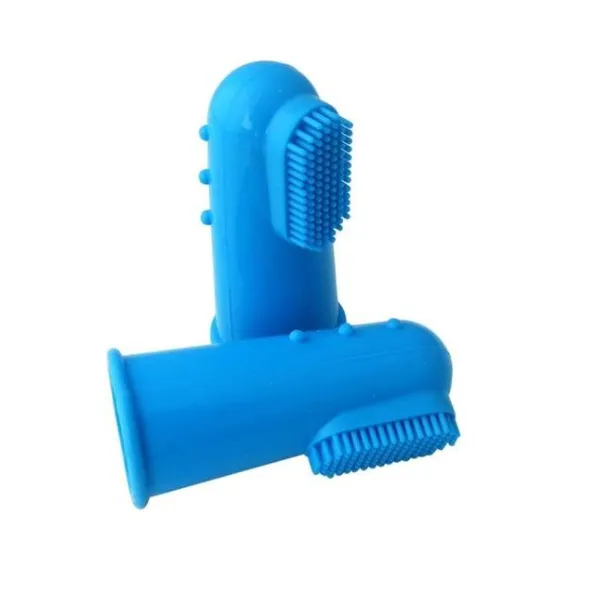 Super Soft Pet Finger Toothbrush Blue - Shop at LoveMi