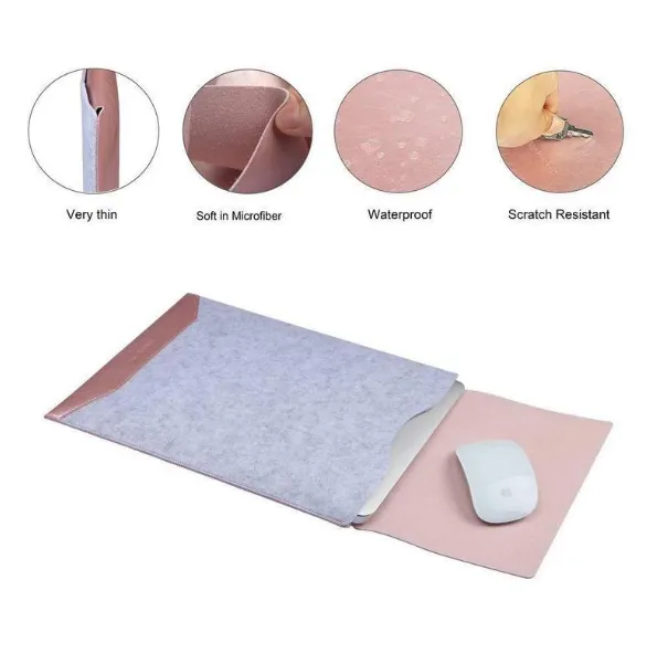 Minimalist Laptop Sleeve With Mousepad For – image 3