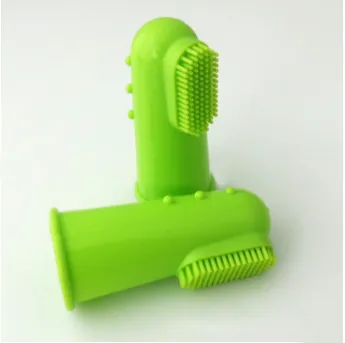 Super Soft Pet Finger Toothbrush Green - Shop at LoveMi