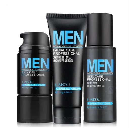 Men's Cosmetic Set Moisturizing Cream Toner Facial Cleanser - Shop at LoveMi