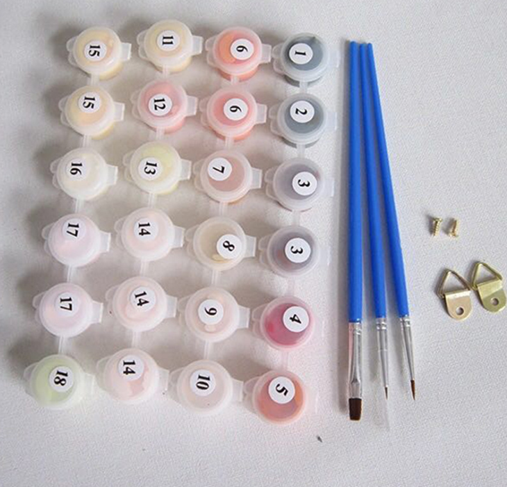 Paint by numbers kit - street (40x50-no frame)