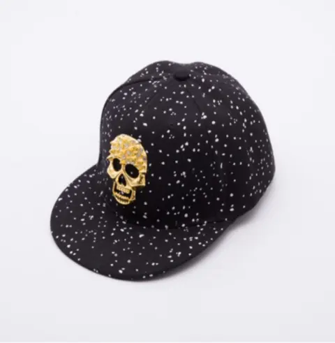 Hip Hop Safety Hard Hat Custom Skull Caps Glitter