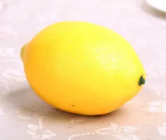 Simulation fruit and vegetable plastic model farmhouse decoration fruit shop decoration fake fruit table decoration light type - Lemon - View 1