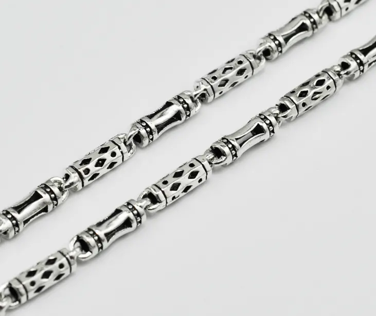 The 925 Silver men's Necklace clavicle thick