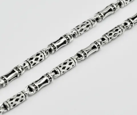 The 925 Silver Men's Necklace Clavicle Thick Long Chain