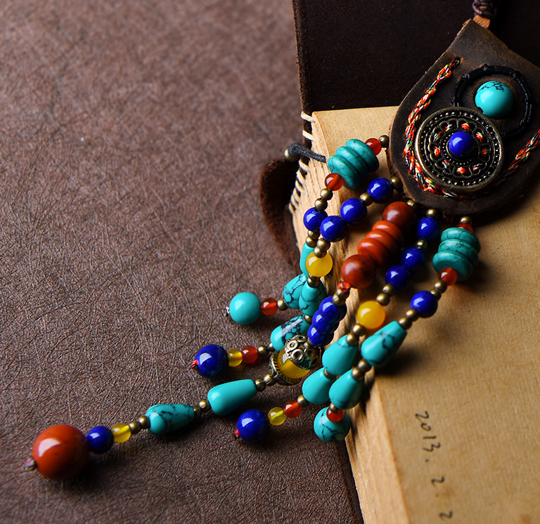 Pendentif Cascade de Perles Naturelles