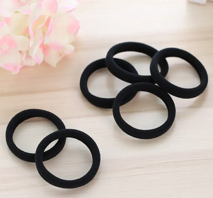 Hairdressing Tools Black Rubber Hair Band Links