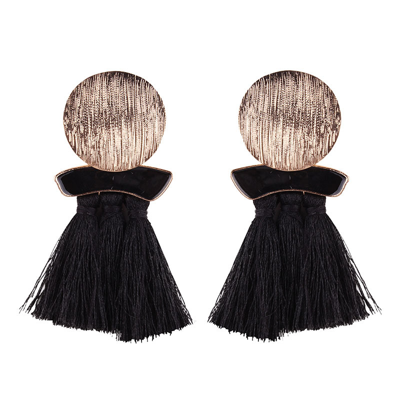 Boa ethnic tassel earrings