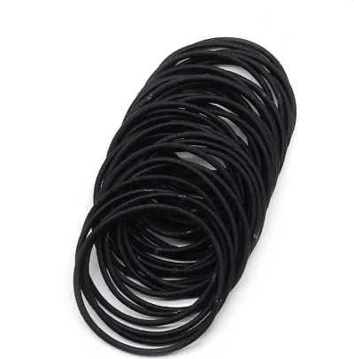 Black Elastic Hair Bands Ponytail Holder Head Rope Ties Hats Hair Styling Kids Girl Accessories Scrunchie