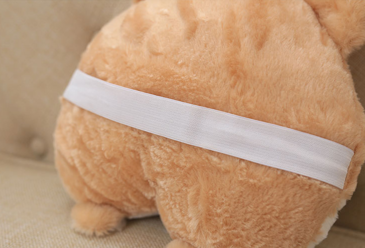 New Universal Car Neck Pillow Headrest Seat Cute Soft Corgi Butt Shape Pillows