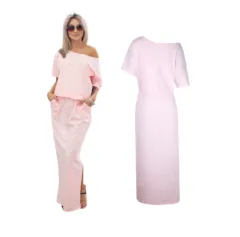 dress new summer dress for the summer women's European and American women's evening dress long skirt burst money - Pink - View 1