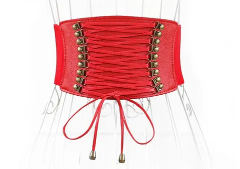 Super Wide Waist Women Fashion Elastic Fringed Belt Decorative