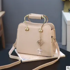 new fashion Korean version of the ladies handbag small bag female shoulder diagonal package - Cream - View 1