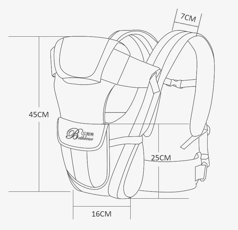 Double Shoulder Baby Carriers Mother and Child