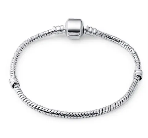 Women Bracelet 925 Unique Silver Crystal Charm for DIY