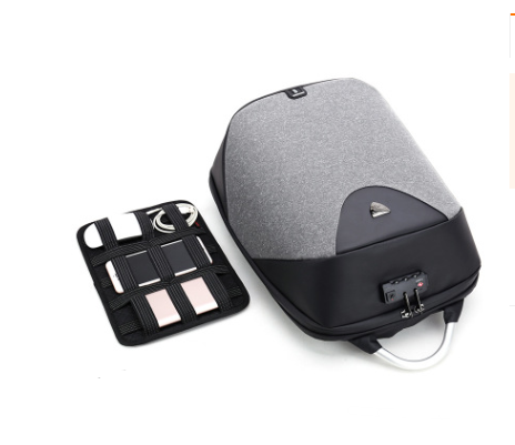 Cross border men's double shoulder bag multi function anti-theft 15.6 inch computer package British bag leisure business bag 12