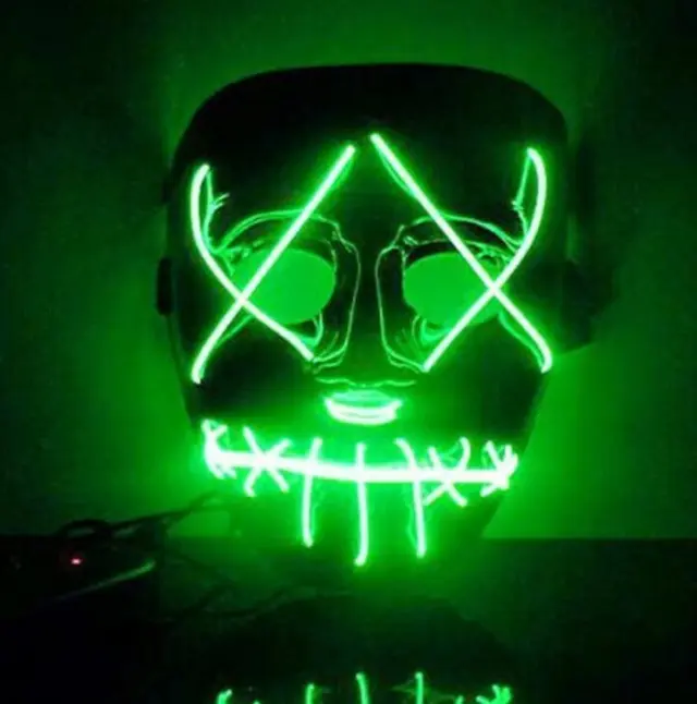 Led party mask Green - Shop at LoveMi