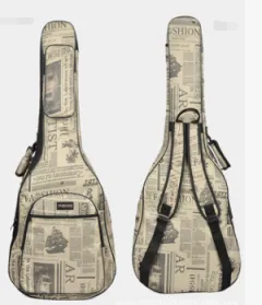 Acoustic guitar bag 36 39 41 inch acoustic guitar bag classical guitar bag backpack - Newspaper Map - View 1