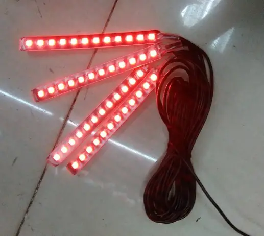 One for two car interior atmosphere lamp instrument foot lamp seat under atmosphere lamp 12LED