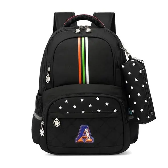 Orthopedic Children School Backpack - Black