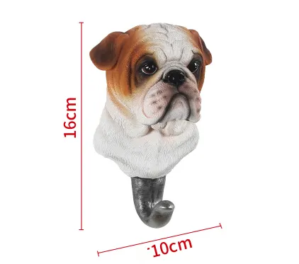 Household wall decoration hook creative wall hanging American coat hook hook hall entrance bathroom single coat hook free punching Bulldog - Shop at LoveMi