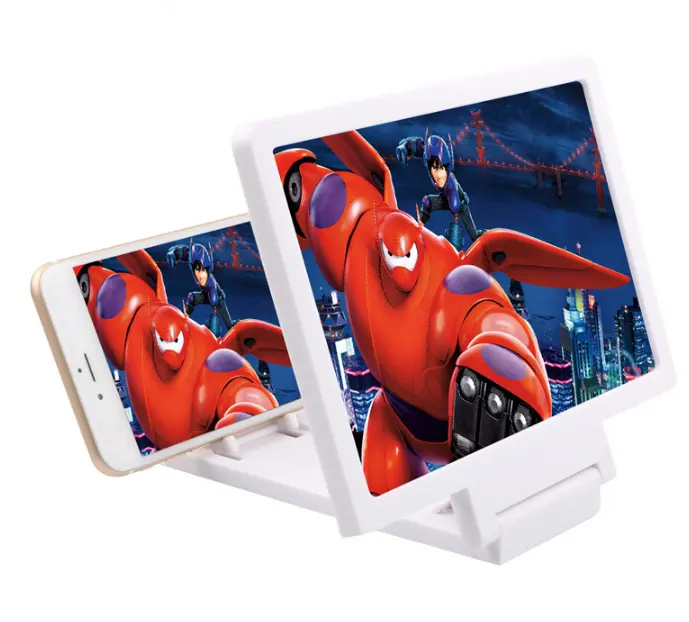 Radiation-proof 3D mobile phone screen amplifier stand