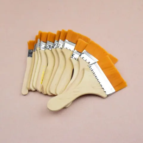Nylon Board Brush Home Improvement Paint Wooden Handle Tool