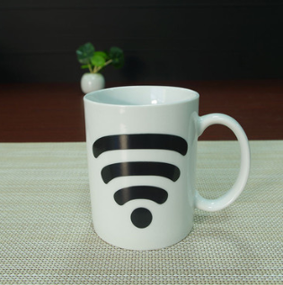 WIFI signal color change cup signal cell coffee cup early HOT color change cup