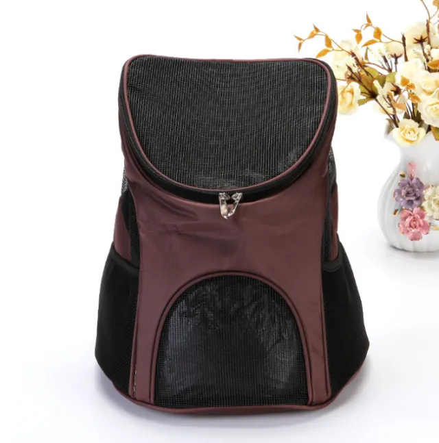 Premium Breathable Pets Travel Backpack Carrier Coffee - Shop at LoveMi