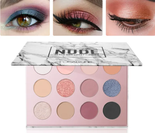 Focallure 12 Colors Eyeshadow Palette Nude, Wonder Nude - Shop at LoveMi