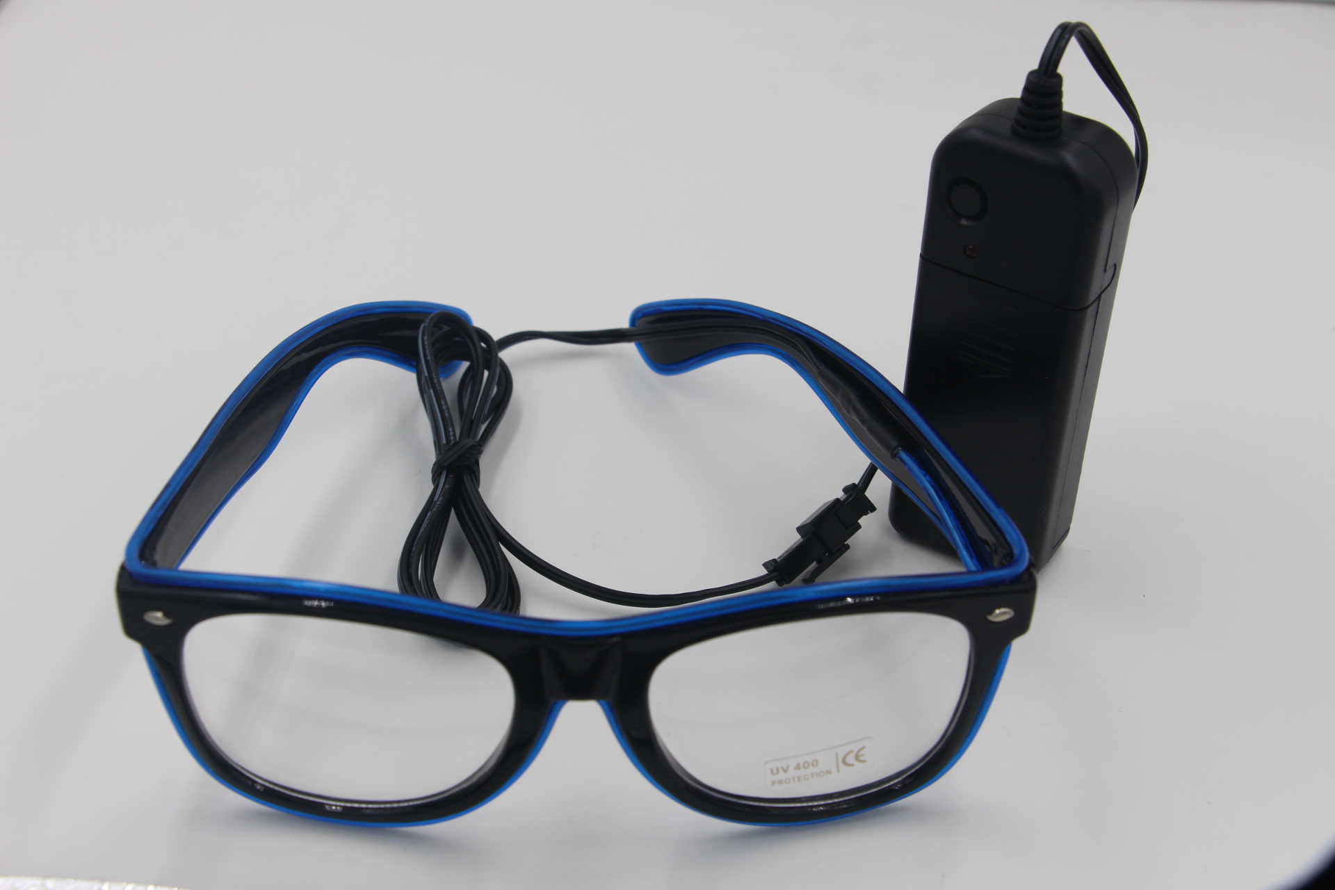 NEW Fashion 7 Colors Flashing EL Wire Led Glasses Luminous Party Decorative Lighting Classic Gift Bright Light Festival Gift Blue - Shop at LoveMi