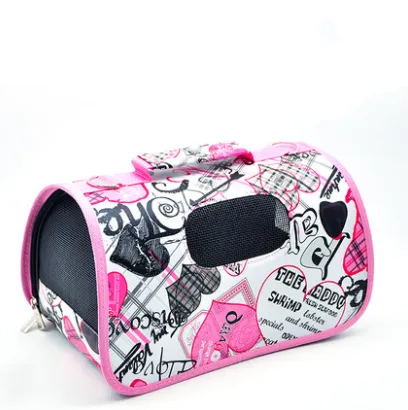 Pet Dog Outing Bag Carrying Bag Pet Bag Pet Backpack Dog Supplies New Heart Pattern - Shop at LoveMi