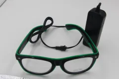 NEW Fashion 7 Colors Flashing EL Wire Led Glasses Luminous Party Decorative Lighting Classic Gift Bright Light Festival Gift - Green - View 1