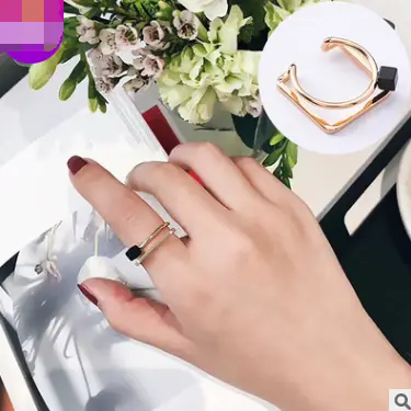 Fashion personality exquisite simple exaggerated geometric ring wild adjustable ring tide jewelry jewelry female