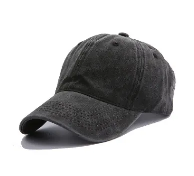 Cotton washcloth baseball cap made old Black - Shop at LoveMi