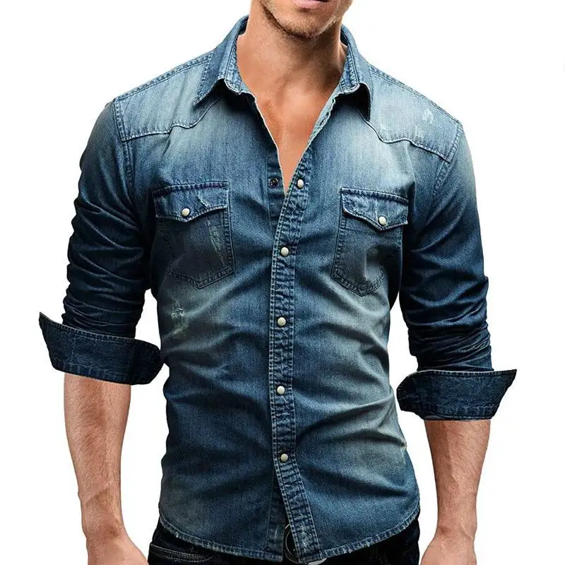 Men Shirt Brand Male Long Sleeve Shirts Casual Solid