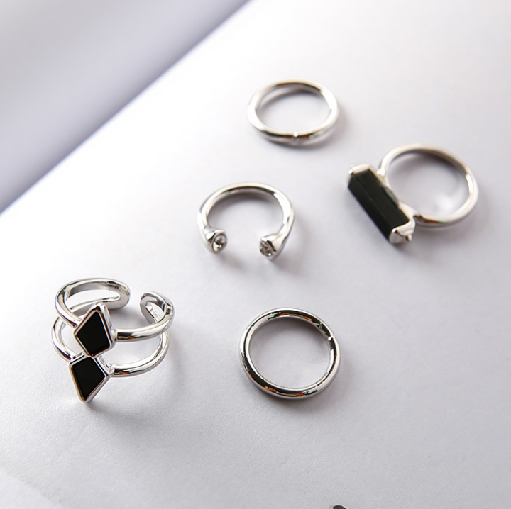 New personality arrow five-piece ring 5 piece set ring index finger joint ring fashion wild female