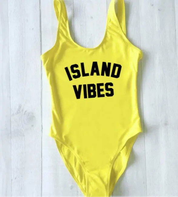 Island Vibes Swimsuit - Yellow