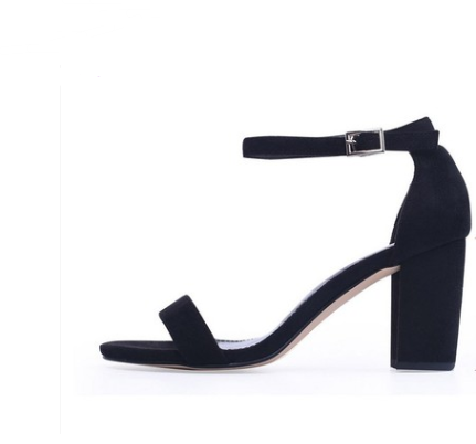 spring and summer new sandals word strap women's shoes women's simple thick with sandals