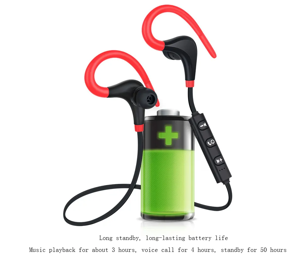 BT-01 Big Horn Sports Bluetooth Headset Bina Bluetooth 4.1 Protocol Wireless Sports Bluetooth Earbuds – image 7