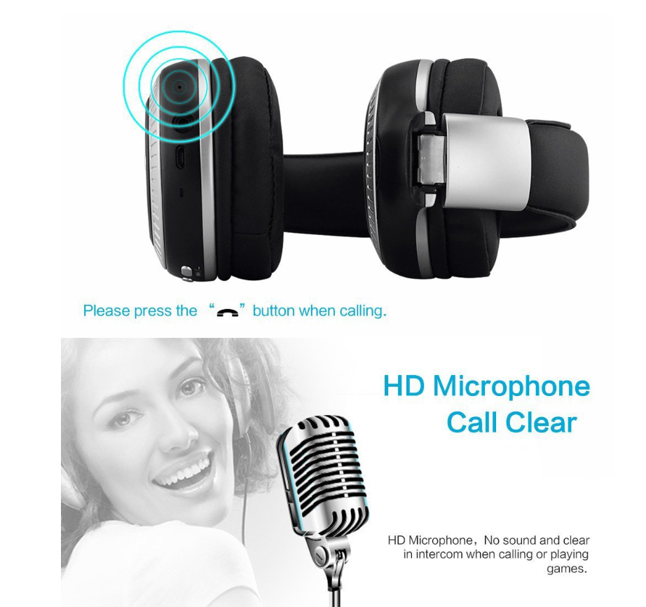 Wireless headset Bluetooth headset High-fidelity card FM wireless headset with stereo - Image 10