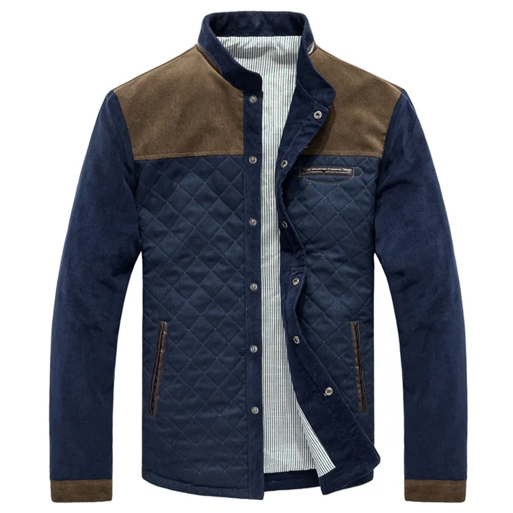 Spring Autumn New Men's Casual Jackets Solid Men Patchwork