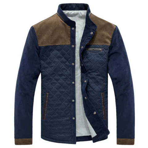 Spring Autumn New Men's Casual Jackets Solid Men Patchwork