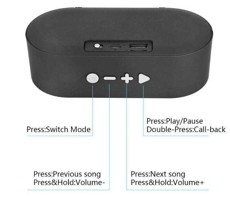 Bluetooth Wireless Subwoofer Audio FU R Telefon Mit HD Mic TF USB - Image 2